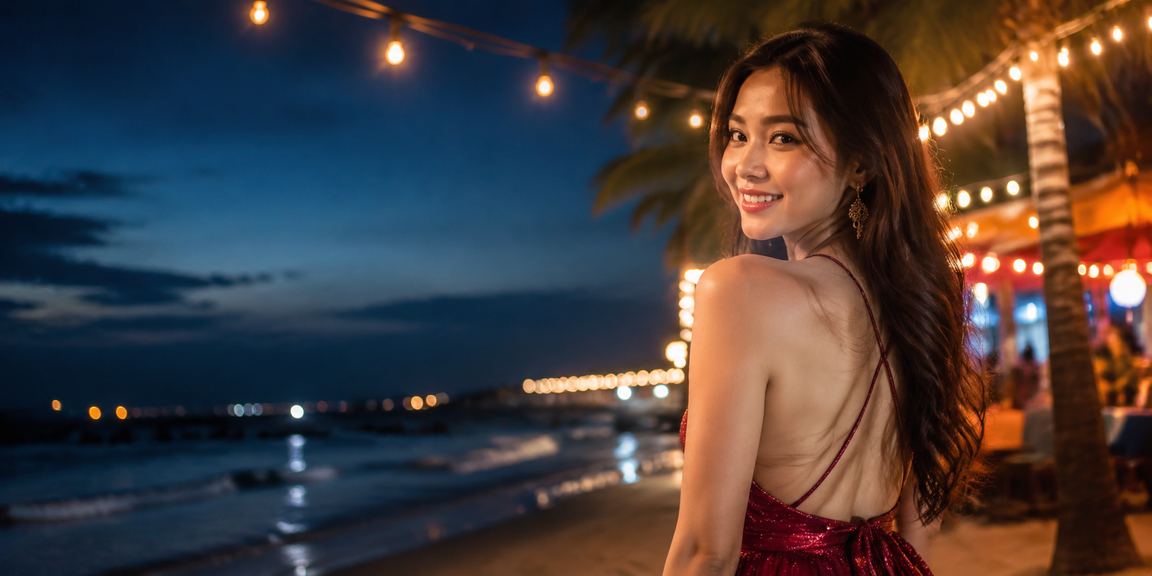 Pengguna menikmati taruhan casino di pantai dengan suasana santai